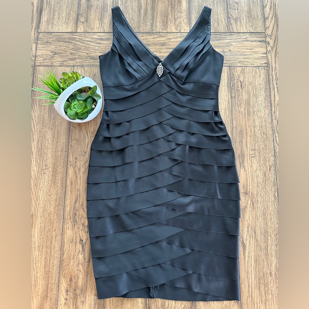 Black Cocktail Dress Sz 8